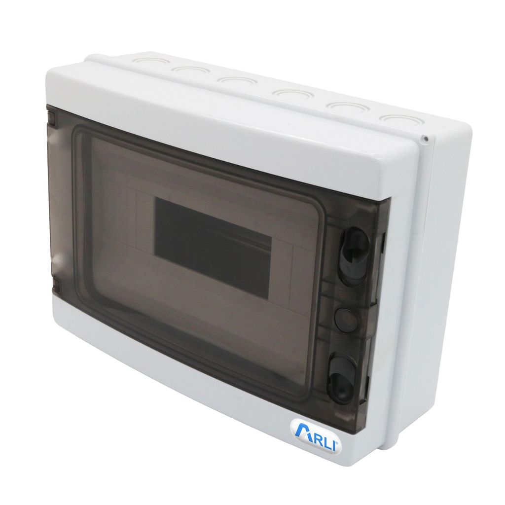 ARLI Sicherungskasten IP65 Aufputz 12 Module Verteilerkasten Feuchtraumverteiler