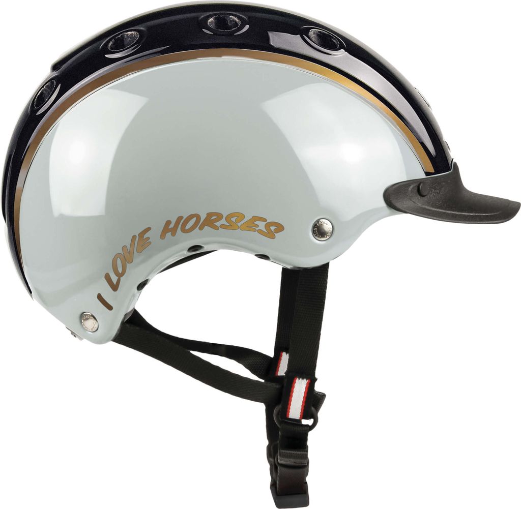 Casco Stable Casco Reithelm für Kinder Nori, sand-black-copper shiny / XS