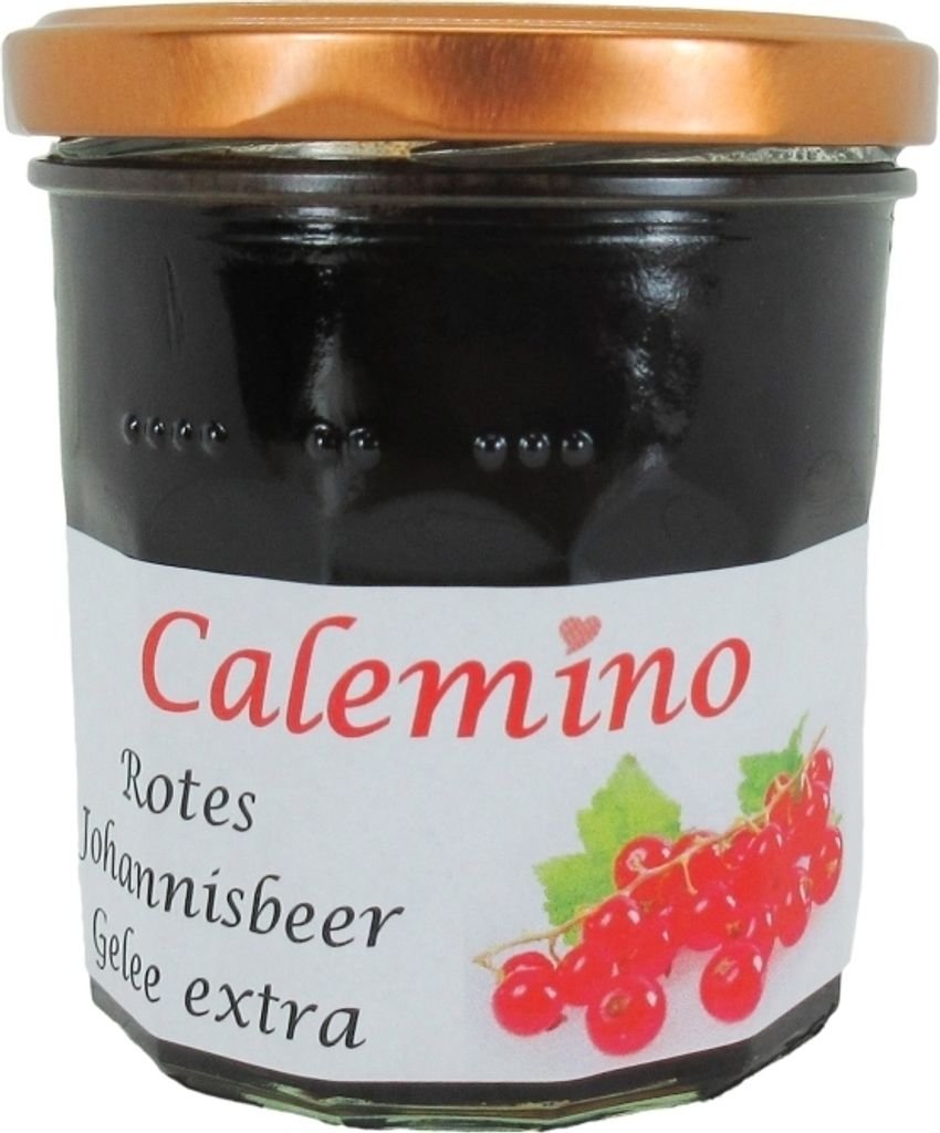 Rotes Johannisbeer-Gelee extra mit braunem Rohrzucker 350g