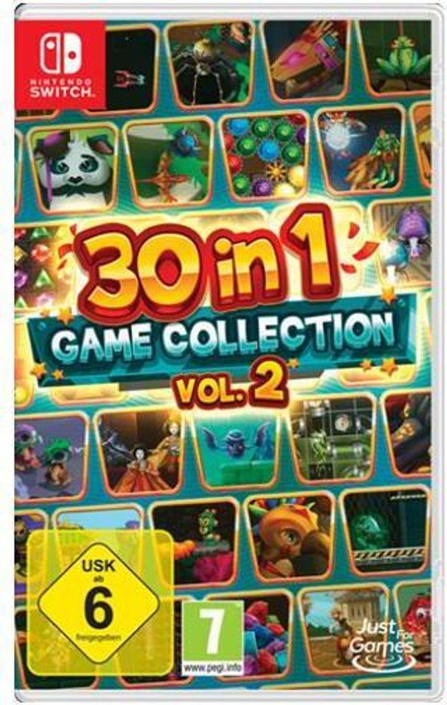 The image is a product packaging for a Nintendo Switch game collection.
