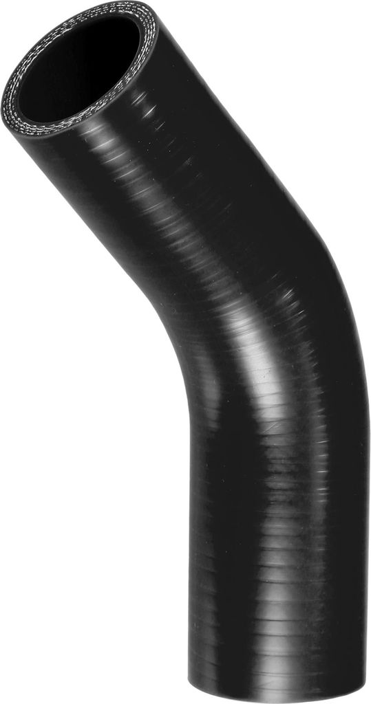 1 Stück 35-38mm 1,38"-1,50" ID 90mm 3,54" Länge 45 Grad Schwarzer Autosilikonschlauch Kühlmittelschlauch Universal