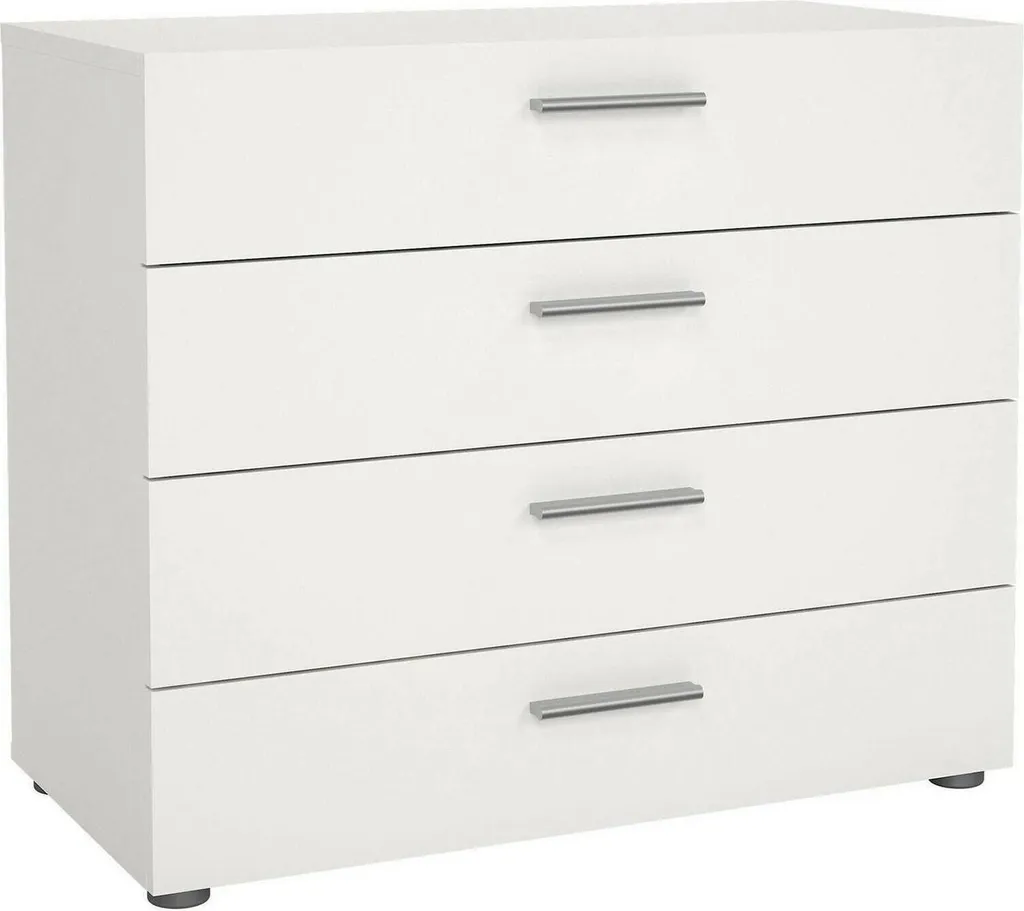 Rangement chambre d'enfant commode 4 tiroirs blanche 70x40x75 cm TYHJA