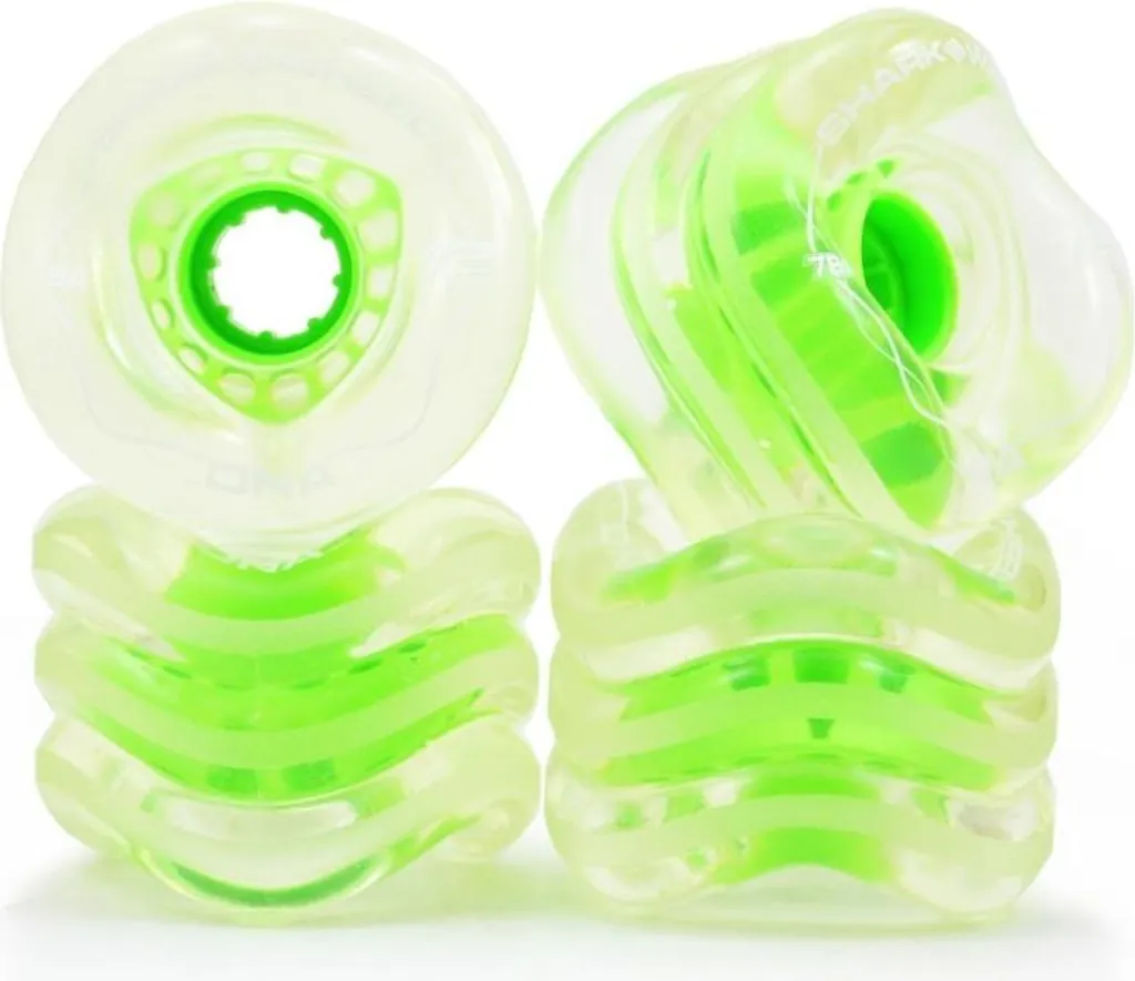 Roues Shark Wheel 60mm 78a California Roll Design Sinusoïdal Antichoc