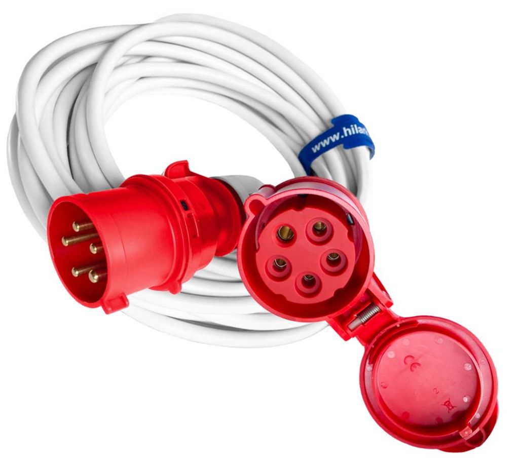 Rallonge triphasée CEE en PVC 16A 5x2,5 45m OWY H05VV Image du produit 