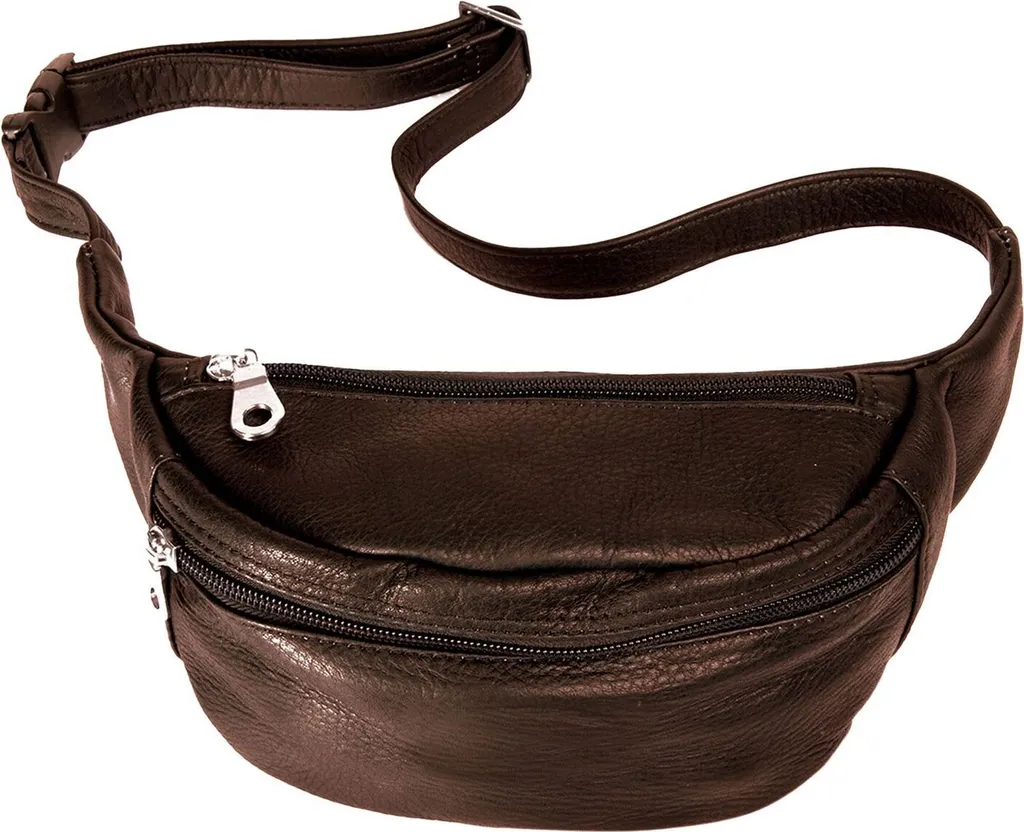 Harold's Country Hipbag Marrone Scuro - Marsupio in Vera Pelle Bovina