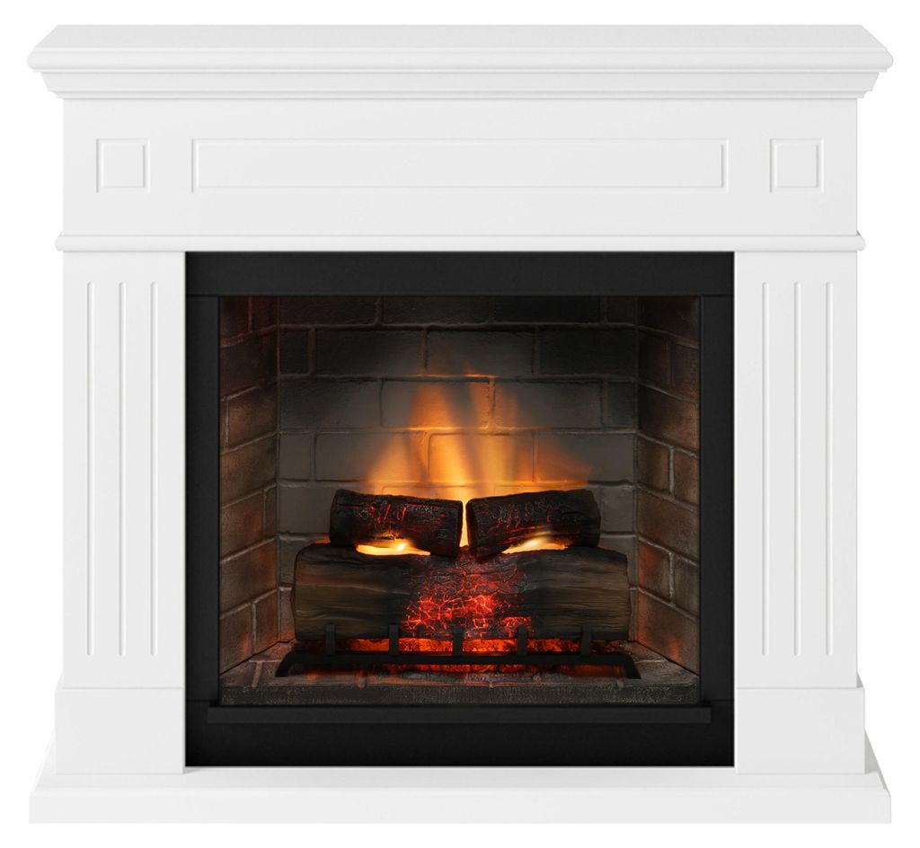 TAGU Larsen Elektrokamin mit PowerFlame Reinweiß Produktbild 