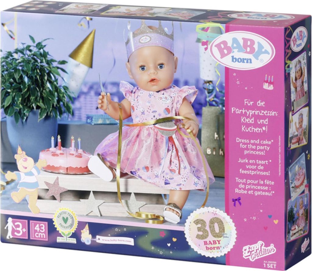 BABY born Deluxe Happy Birthday Set, Puppen-Kleiderset, 3 Produktbild 