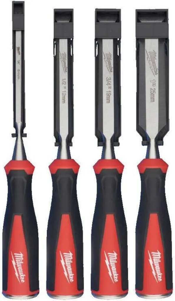 Jeu de burins Milwaukee 4932479897 à frappe métallique renforcée 4 pcs