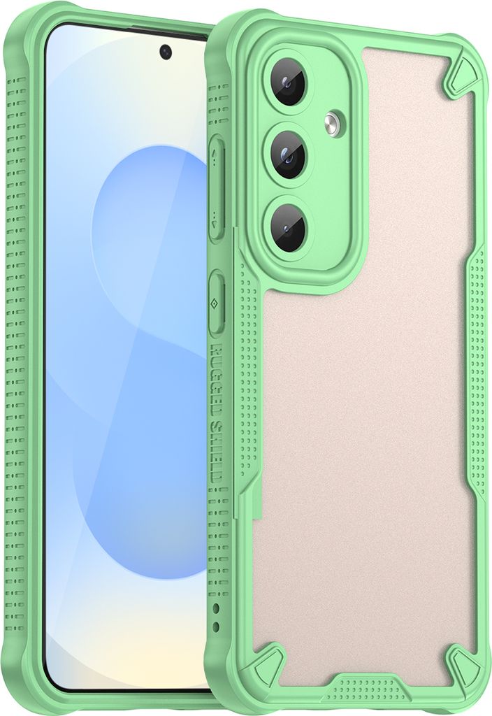 Schutzhülle für Samsung Galaxy S25, transluzente matte Rückseite, TPU Bumper Case Grün