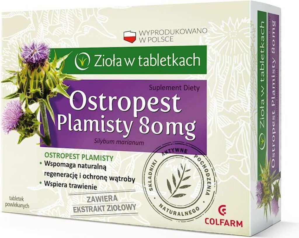 Mariendistel 80 mg, 30 Tabletten. COLFARM