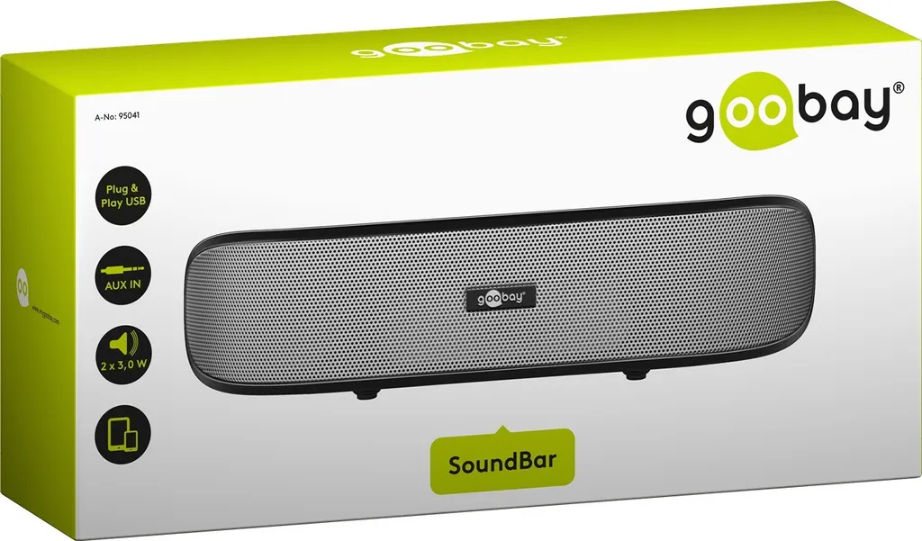 Barre de Son Filaire Cabstone SoundBar avec Entrée AUX - Système Audio PC