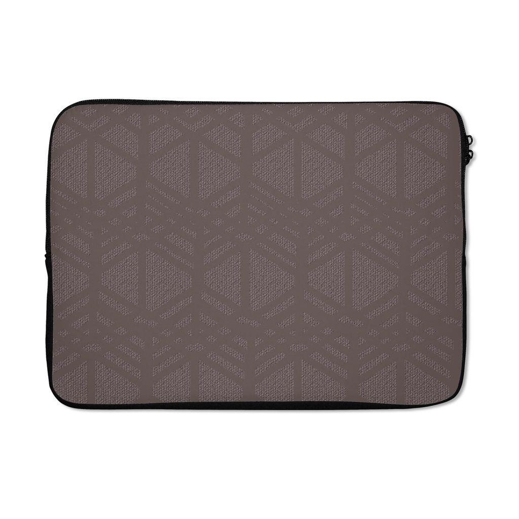 MuchoWow Laptop Hülle 14 ZollMuster - Linien - Grau - Luxus Laptoptasche - Laptoptasche - Stoßsicher - Schutzhaube
