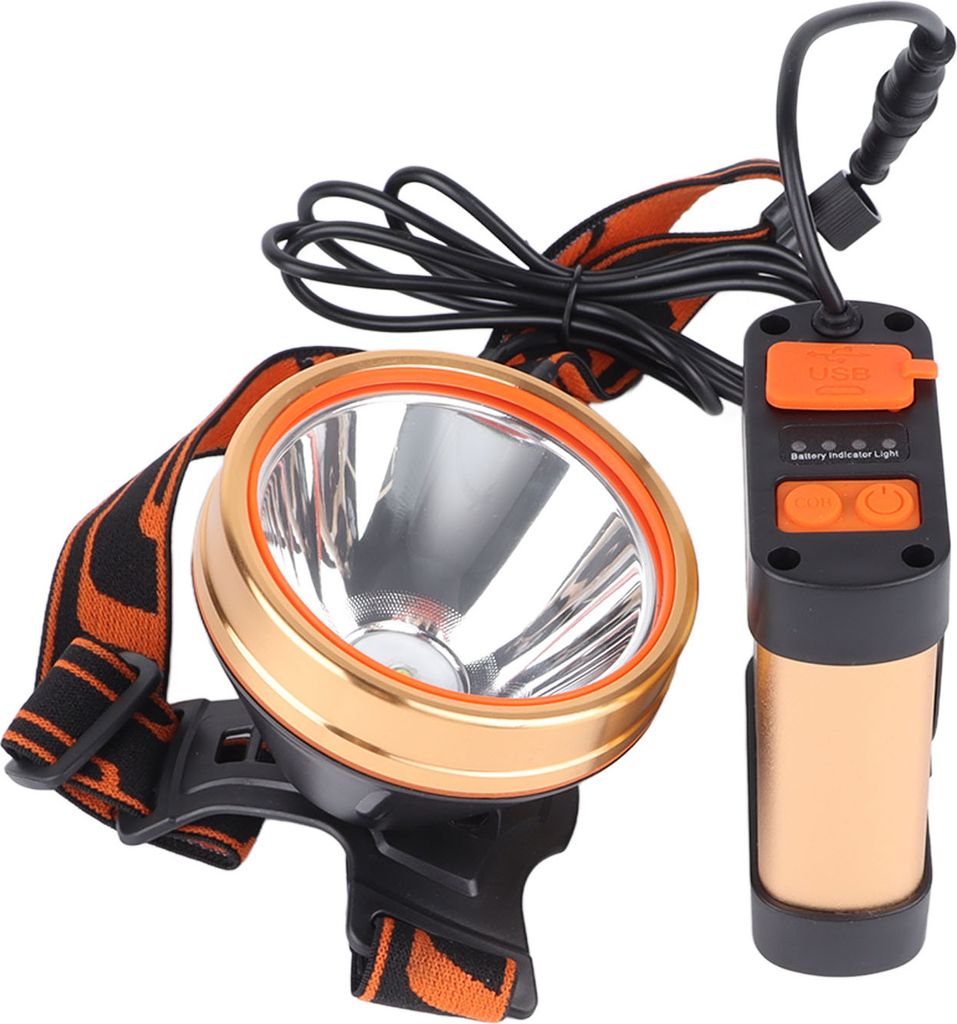 Superhelle Stirnlampe 1800mAh Lithium-Batterie-Lampe Multifunktionale wiederaufladbare Stirnlampe für Außenarbeiten
