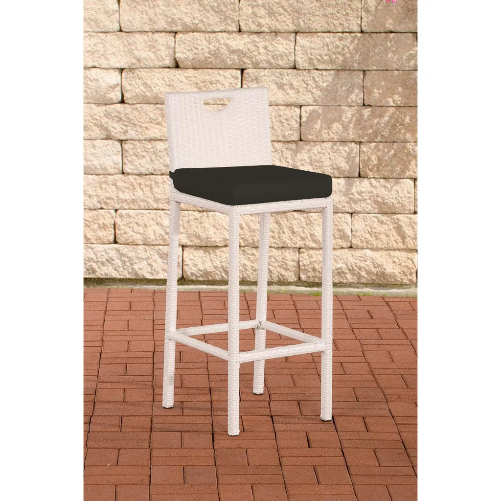 Tabouret de bar Mari anthracite : l'assise haute confortable et stable