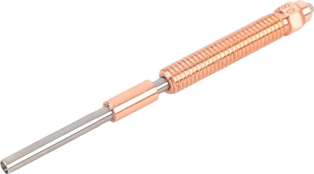0,8-mm-Düsenersatz für Creality K2 Plus 3D-Drucker, Schnellwechsel-Bimetalldüse mit integriertem Heatbreak