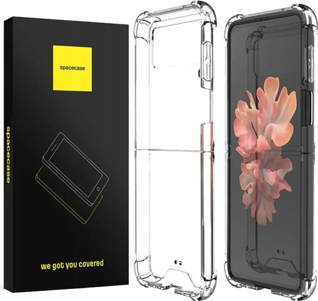 Custodia Samsung Galaxy Z Flip 4 SPACECASE Silicone Antiurto Trasparente