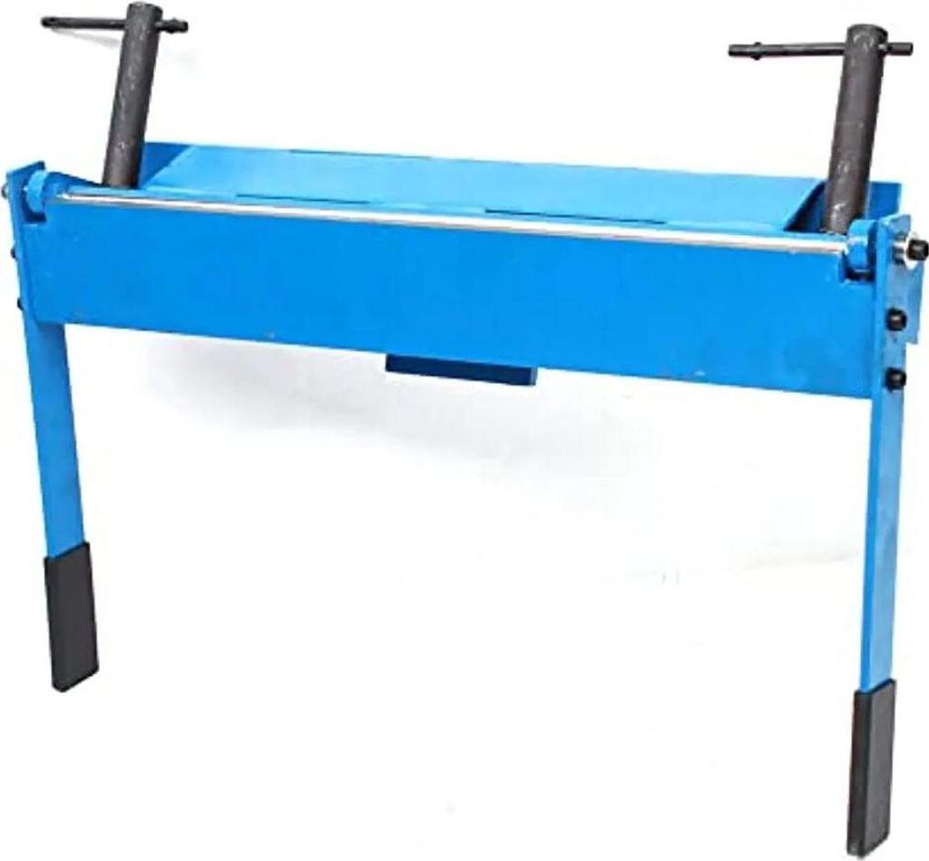 Abkantbank 630 mm, Manuelle Blechbiegemaschine, 1,2–1,5 mm Biegekapazität, 90° Biegewinkel, türkis