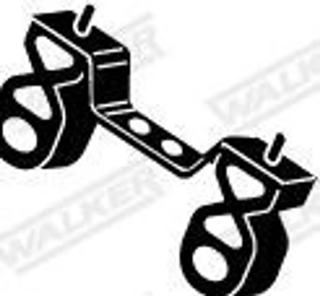 Bande Caoutchouc Échappement Walker 80551 Haute Résistance OE 1755J1 Noir