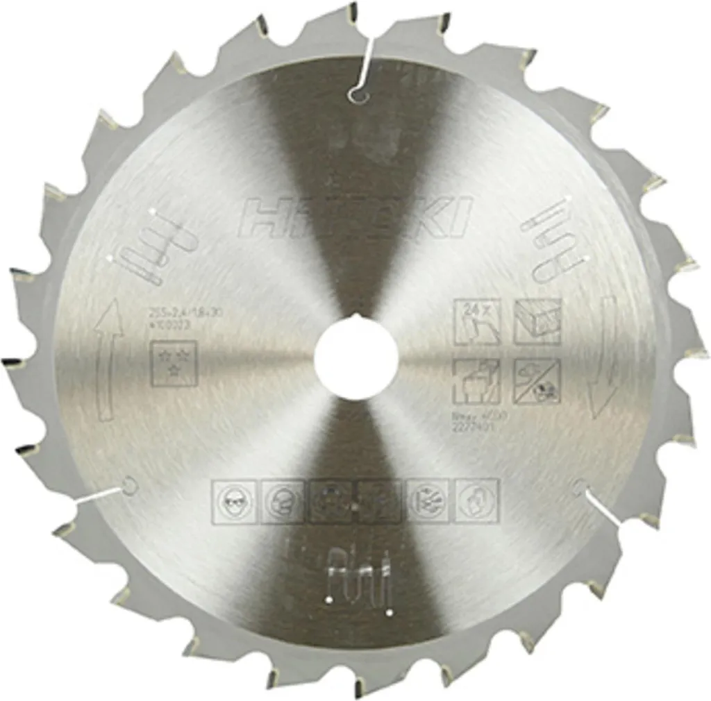 Disque de scie circulaire pour bois 255mm 24 dents alésage 30mm 4100023