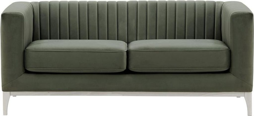 Zweisitzer-Sofa Slender Wood-Velluto 19-white