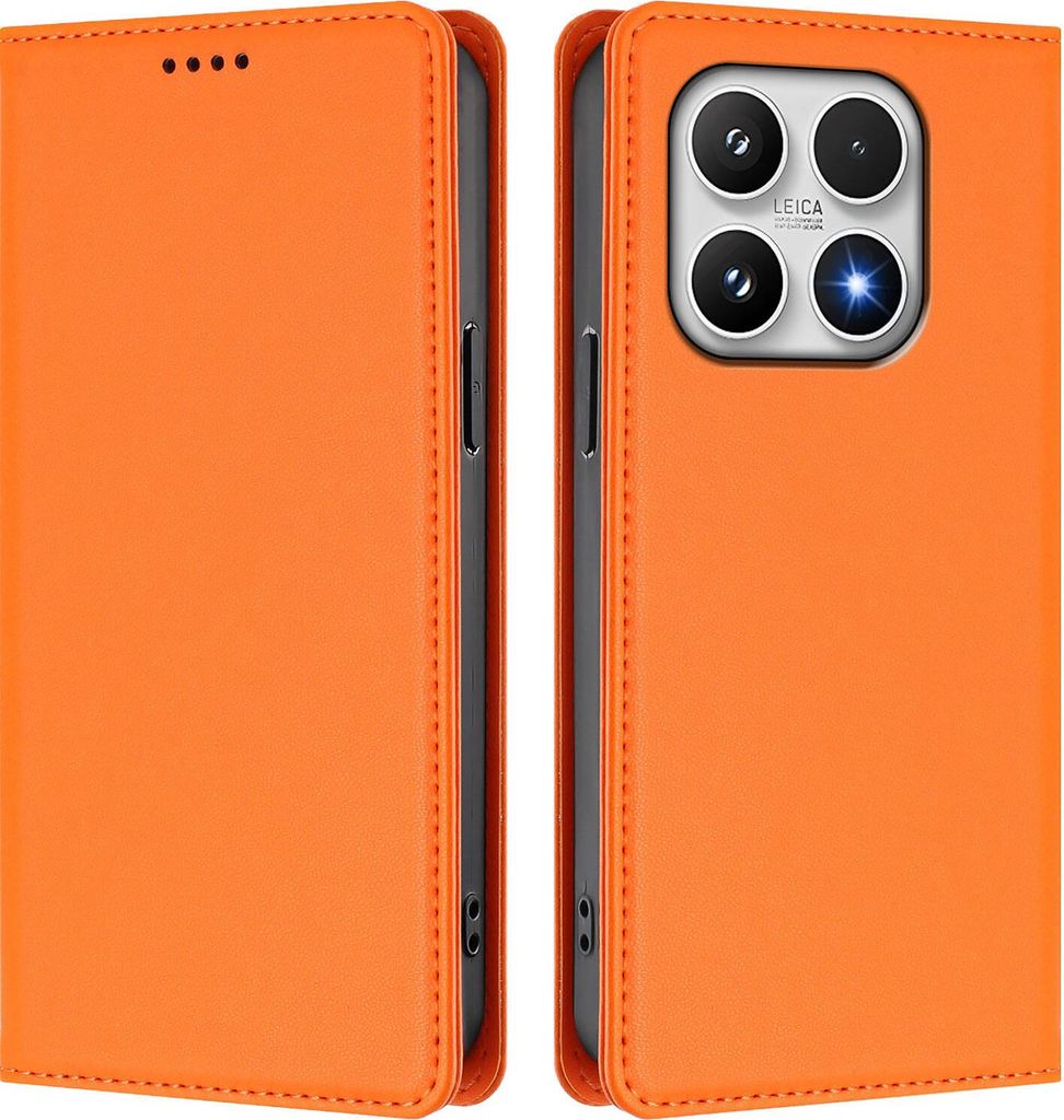 Étui en cuir pour Xiaomi 17, étui à rabat magnétique en Image du produit 