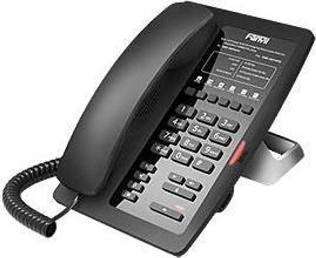 Téléphone IP pour Hôtel Fanvil H3 Noir - Poste Fixe Ethernet avec Port USB