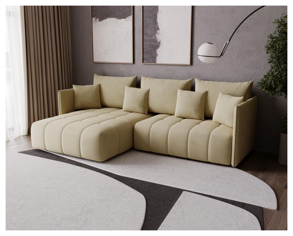 FURMEB24 - DON 245 x 180 cm Sofa z funkcją spania i dwiema Zdjęcie produktu 