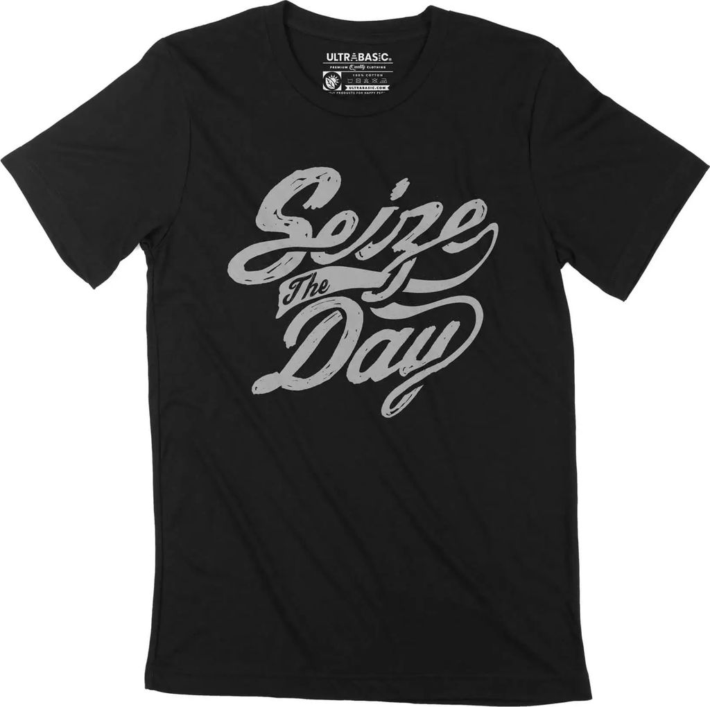 Herren Grafik T-Shirt Nutze den Tag Shirt-Mode – Seize The Day Shirt Fashion – Öko-Verantwortlich Vintage Jahrgang Kurzarm Lustige Druck Gebur...