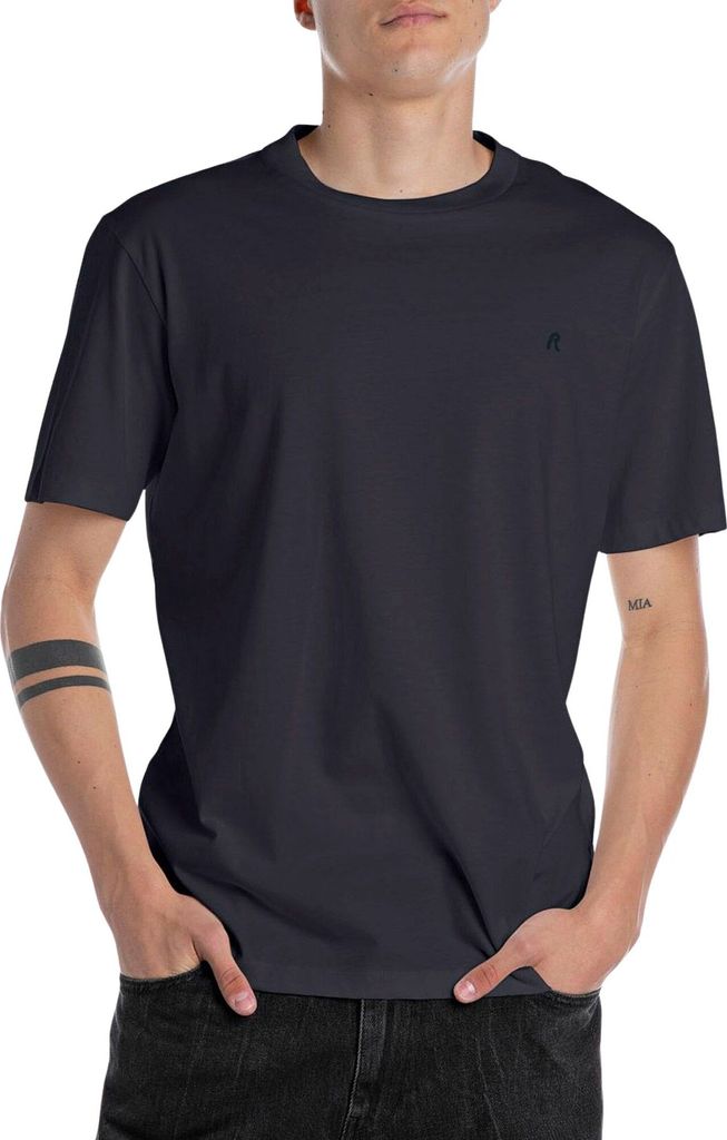 Replay M3097 .000.2660 Kurzarm-t-shirt Blau M Mann Blau M