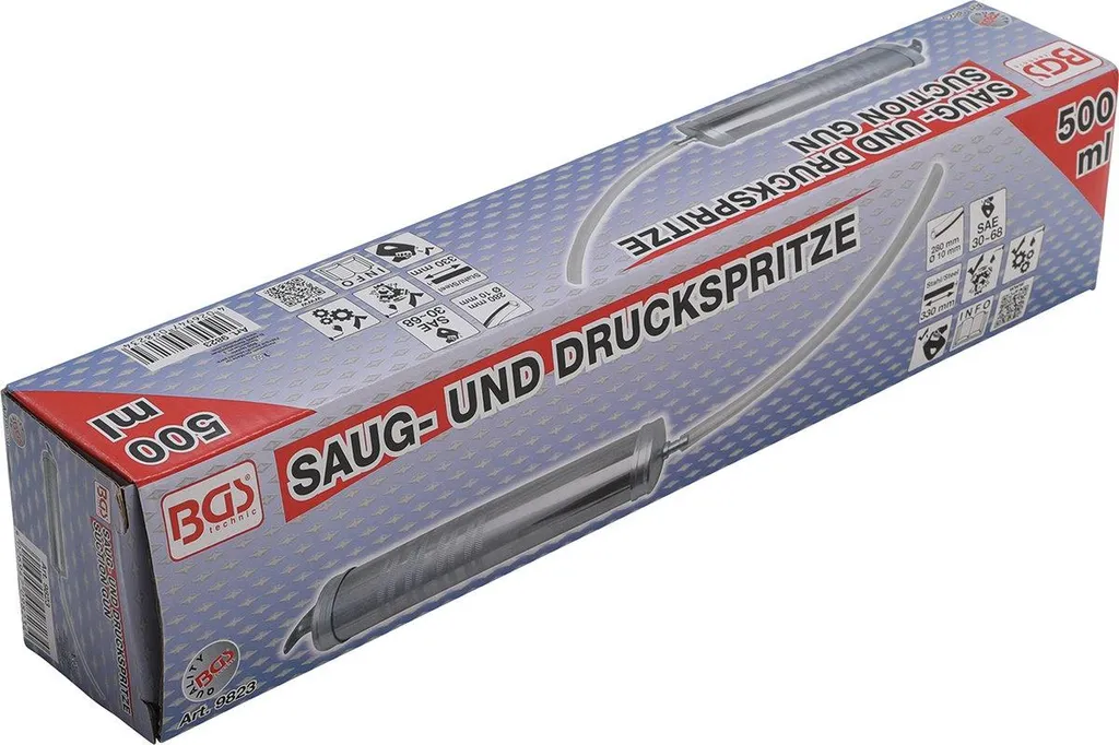 BGS Siringa di aspirazione e pressione 500 ml - 9823 - 6