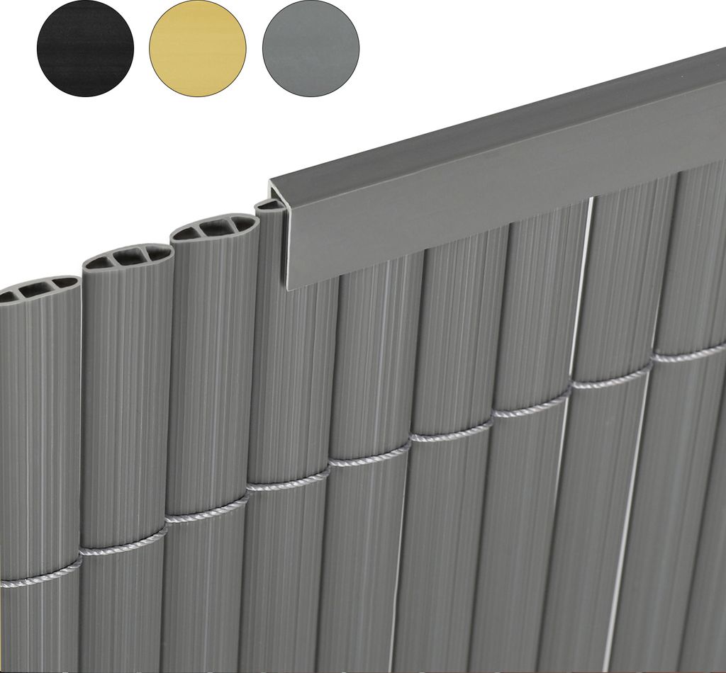 Sekey PVC Zaunschiene Abdeckprofil 5pcs x 1m, Schutzzubehör Produktbild 