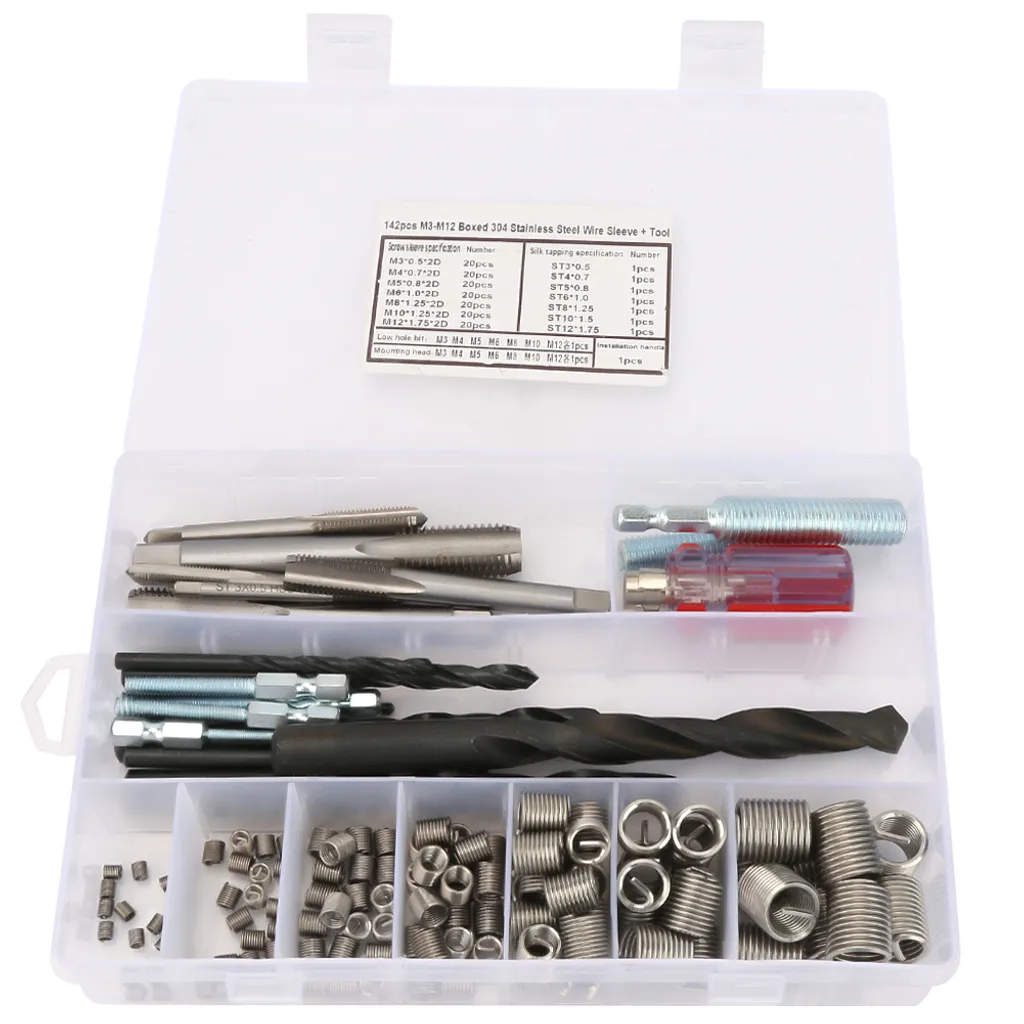 Insert de Filetage de Douille en Acier Inox pour Réparation de Vis M6