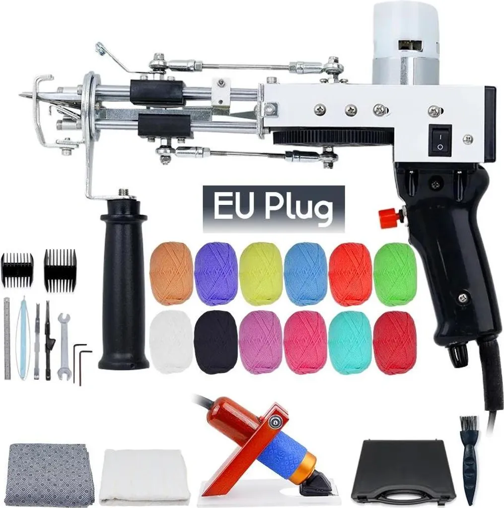 Pistolet à touffeter avec vitesse réglable et kit complet métallique