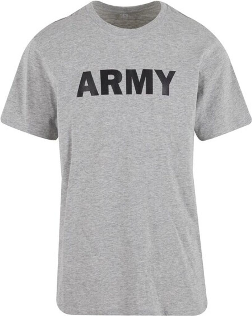 Brandit US Armee Trainingsshirt mit Rundhalsausschnitt, 160g/m², graumelliert, Größe S