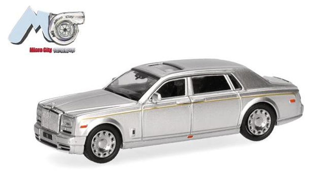 Herpa 87MC000066 - 1:87 MicroCity: Rolls Royce Phantom, silber - Neu