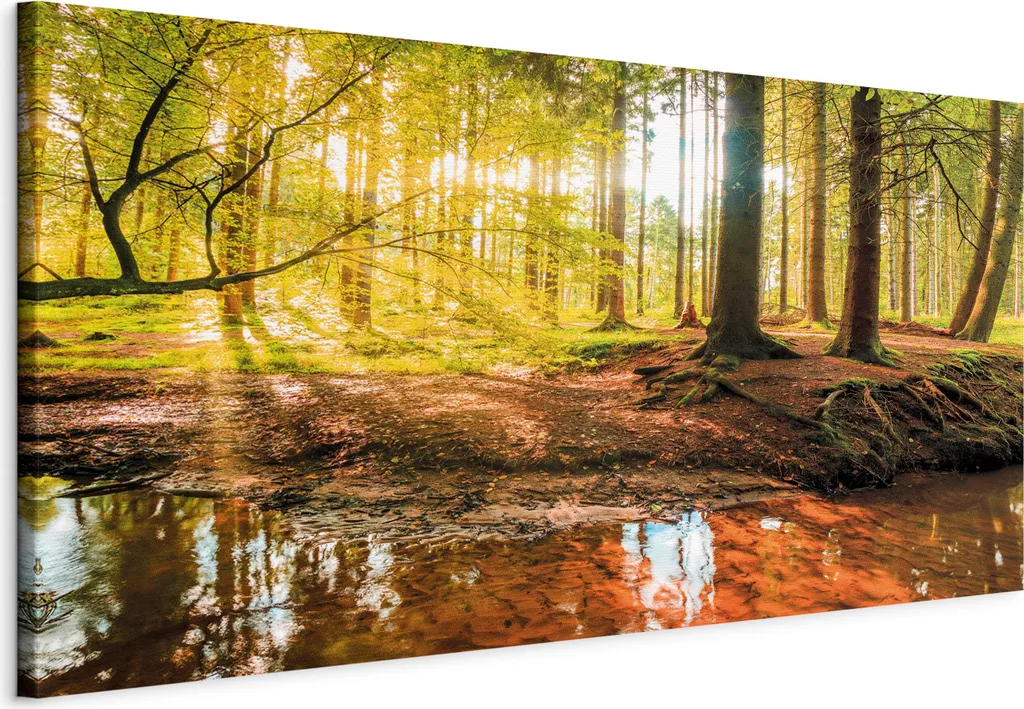Autumnal Reverie 70x35 cm - Quadro Moderno per Arredo Casa e Ufficio