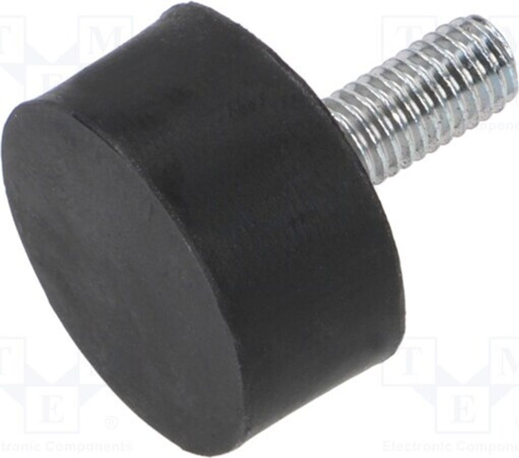 1x Mit vibrationsgeschütztem Stbein Ø: 30mm 530N DVA.4-30-15-M8-20-40 Beine H: 15mm