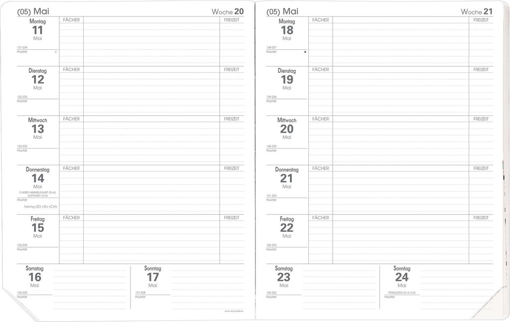 Magister Lehrerkalender 2021/2022 Einlage bedruckt Produktbild 