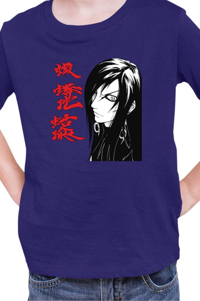 Kinder T-Shirt Naruto Orochimaru 01, 9-11 Jahr - 140 / Dunkelblau