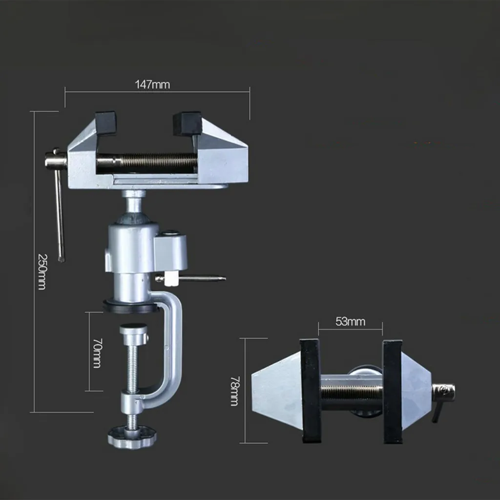 Support de perceuse électrique et étau de table pour bricolage de précision