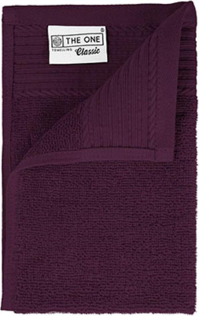 The One Towelling T1-30 | Classic Guest Towel - Gästehandtuch - 30 x 50 cm - Farbe: Plum - Größe: 30 x 50 cm