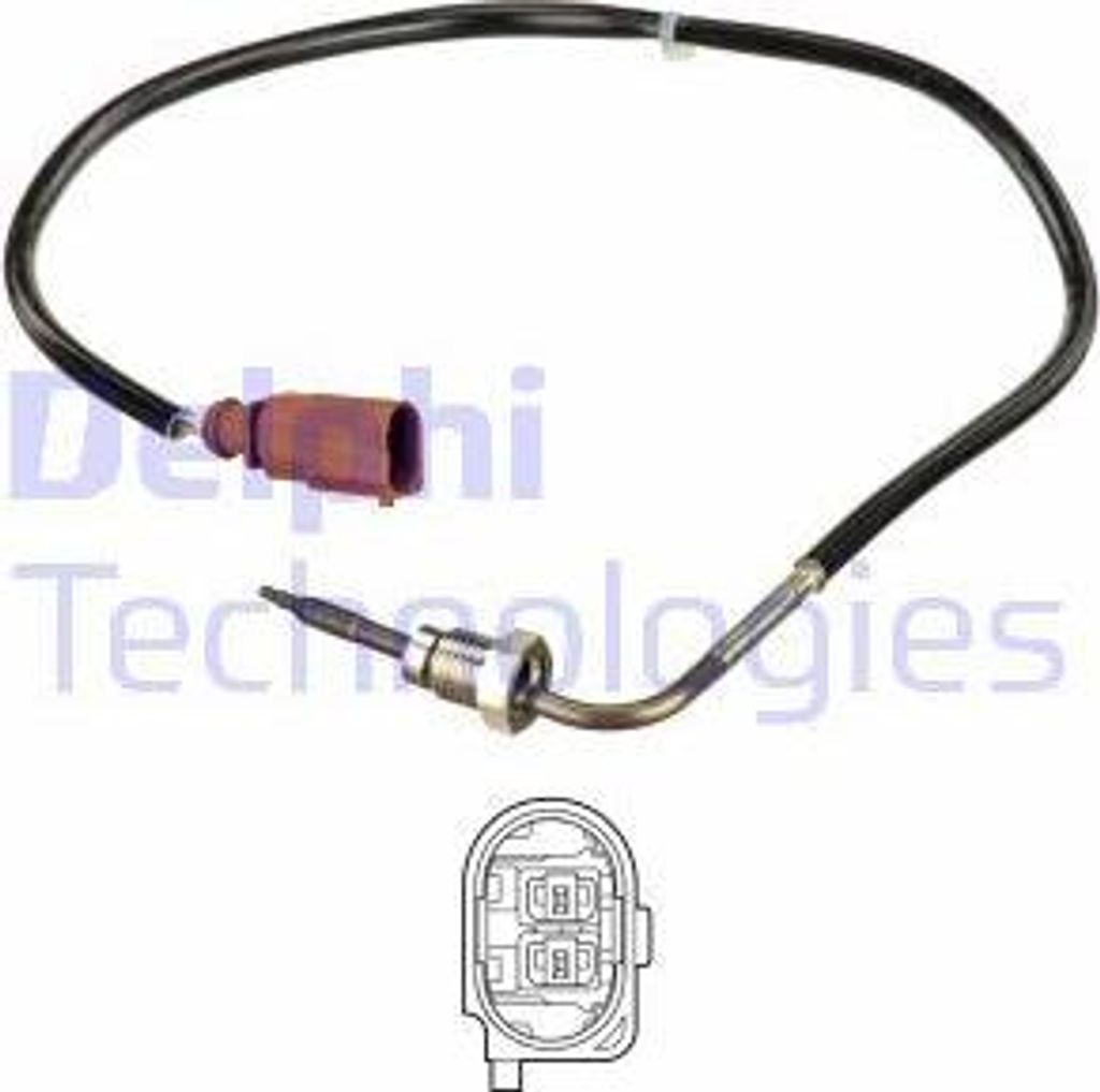 DELPHI TS30154 Abgastemperatursensor OE 03L906088BA kompatibel mit Tiguan