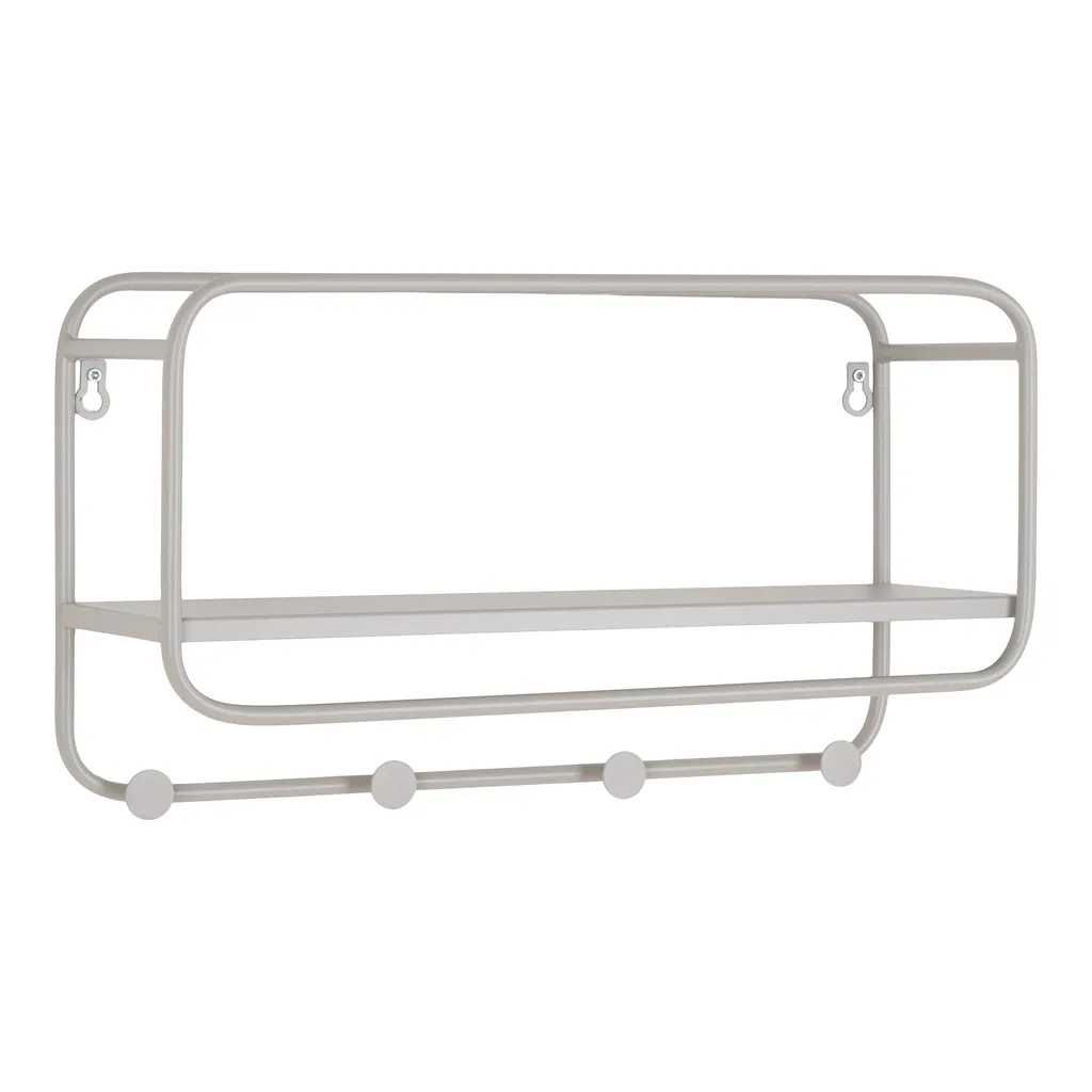 Appendiabiti da Parete Feira Grigio Chiaro | Design Scandinavo Nordico