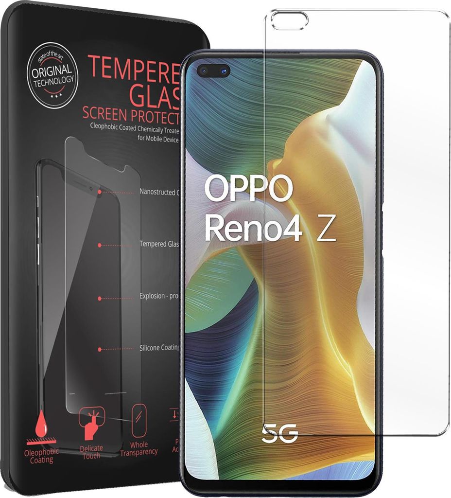 2x Panzerglas für OPPO Reno 4 Z 5G Glas Folie Displayschutz Schutzfolie