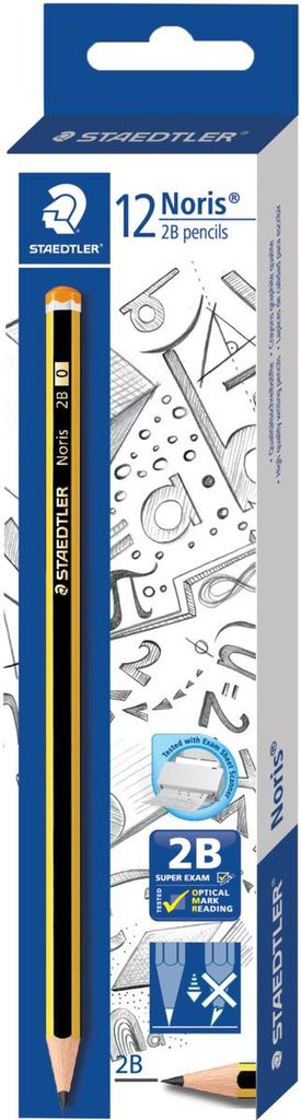 STAEDTLER Noris 120 Bleistift Einzelprodukt 2B, 12 Stück Produktbild 