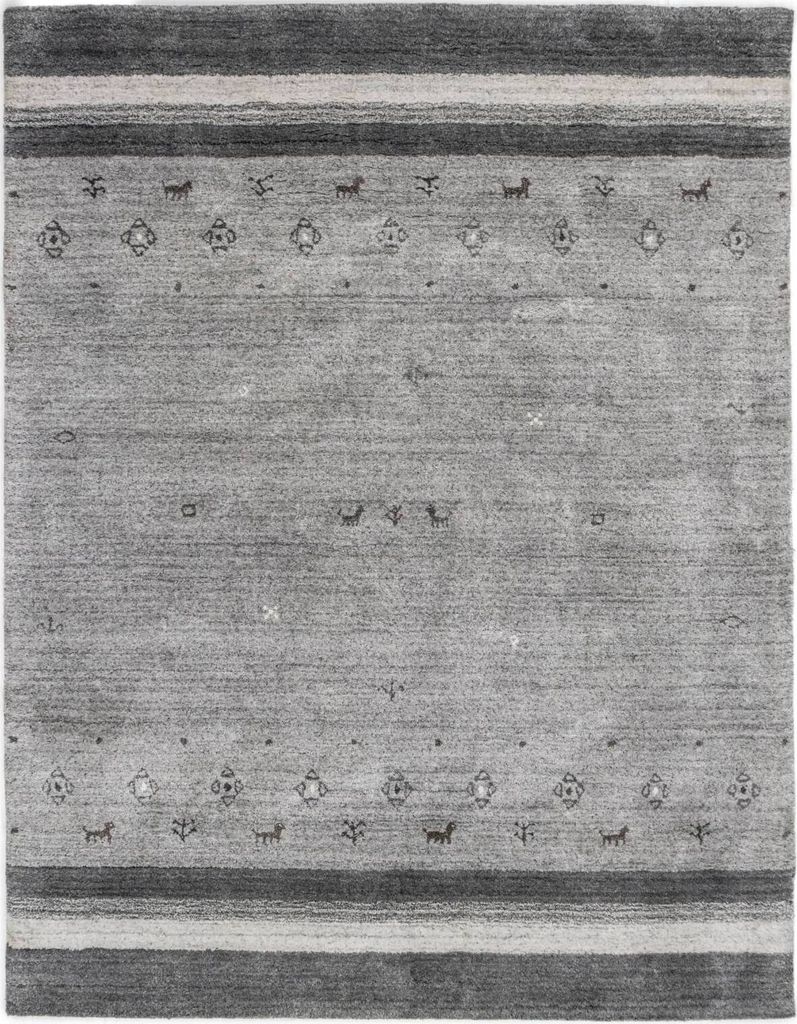Teppich LORI LOOM COLLECTION VISCOSE | Farbe: Grau; Größe: 170x240 cm | strapazierfähig und leicht zu reinigen | Wohnzimmer | Schlafzimmer