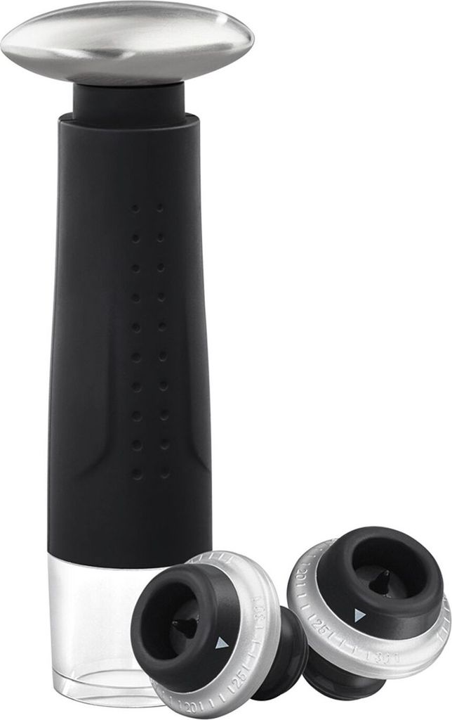 Vakuum-Weinpumpe mit 2 Pumpstopfen