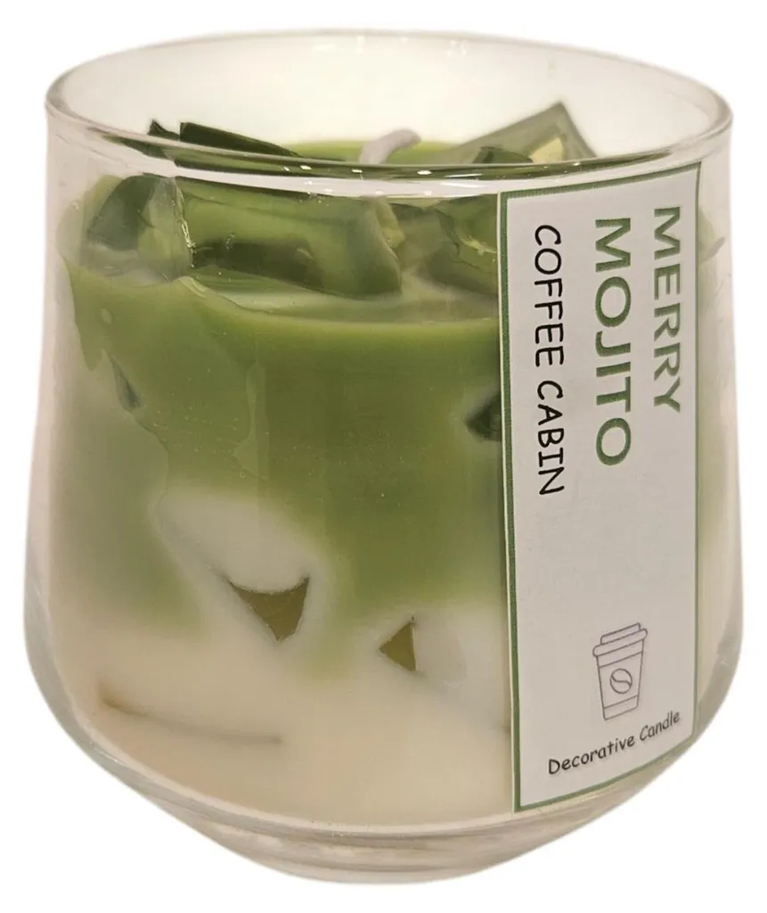 Bougie Merry Mojito Mansion parfumée menthe et citron vert en verre