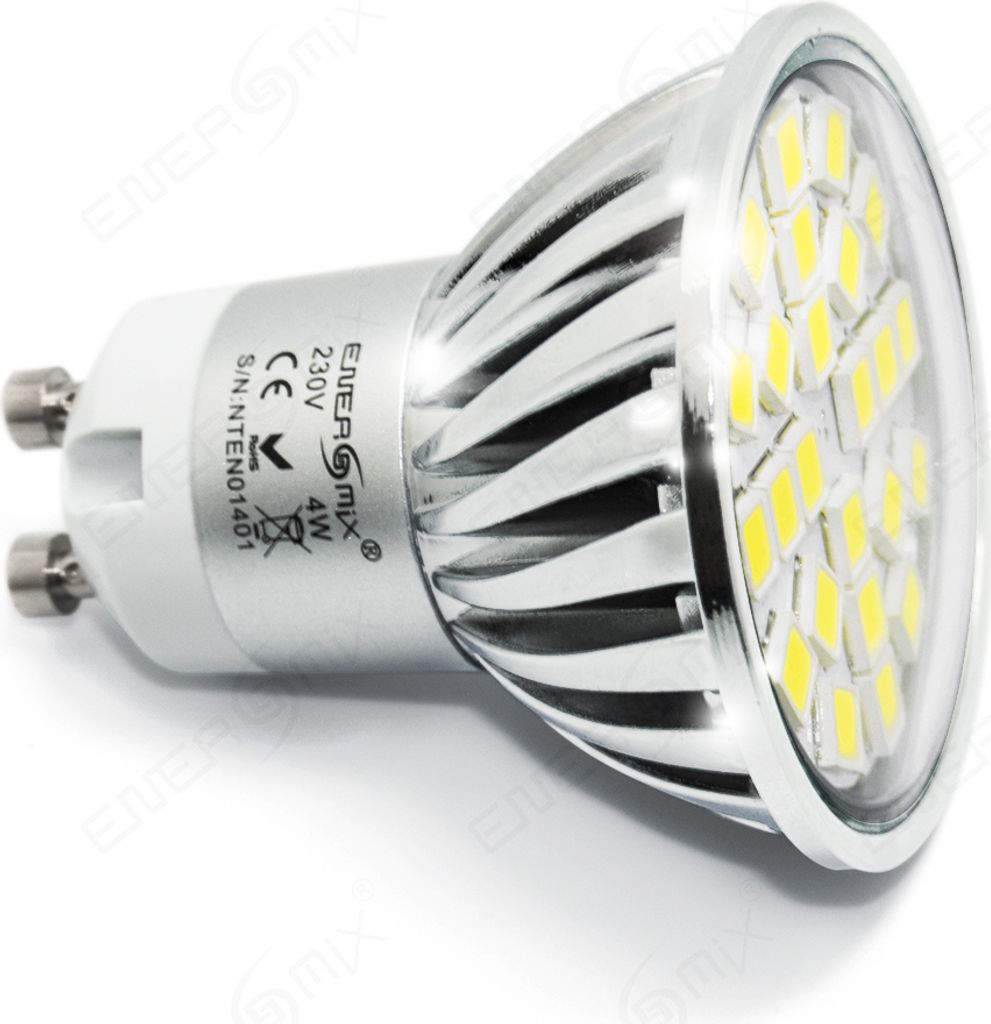 GU10 5050 SMD LED Spot Lampe Mit Schutzglas 4W Kaltweiß 1 Stück