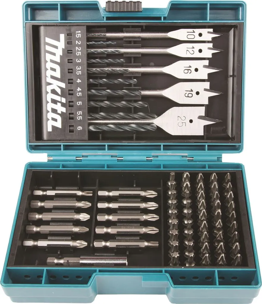 Coffret d'accessoires Makita 71 pièces forets et embouts B-50295 noir